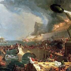 Cole Thomas The Course of Empire Destruction 1836